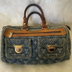 Louis Vuitton Speedy Denim Neo bag, pre-owned